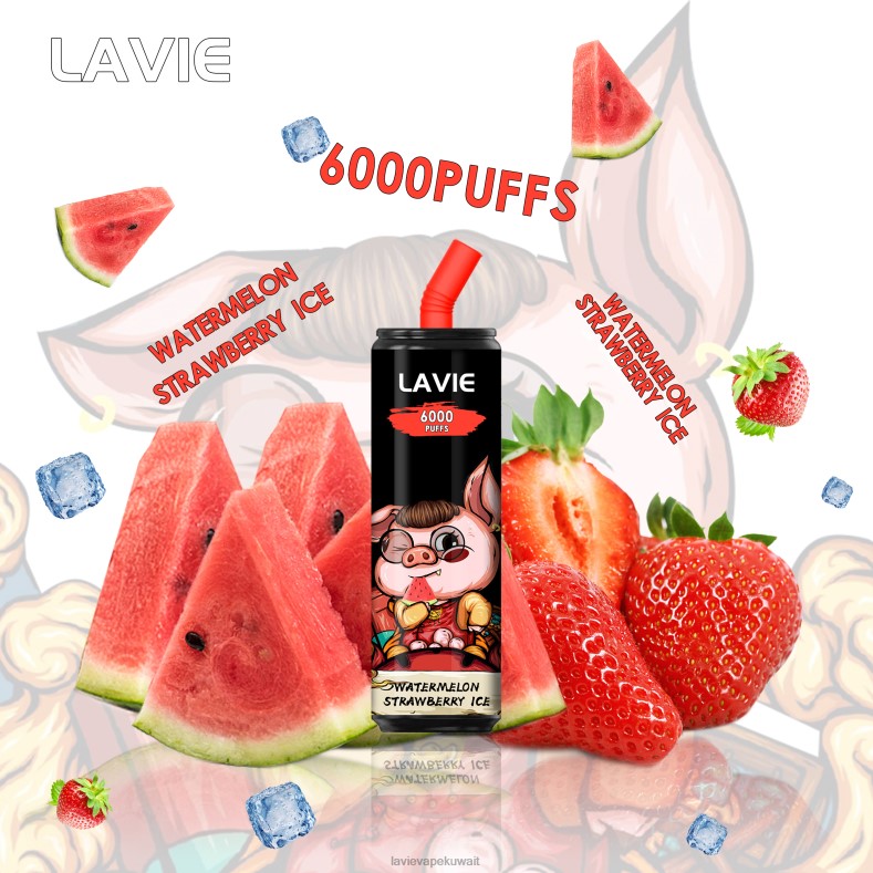 LAVIE Vape الكويت - LAVIE Coke BAR 6000 نفث بطيخ فراولة مثلج 8H600267