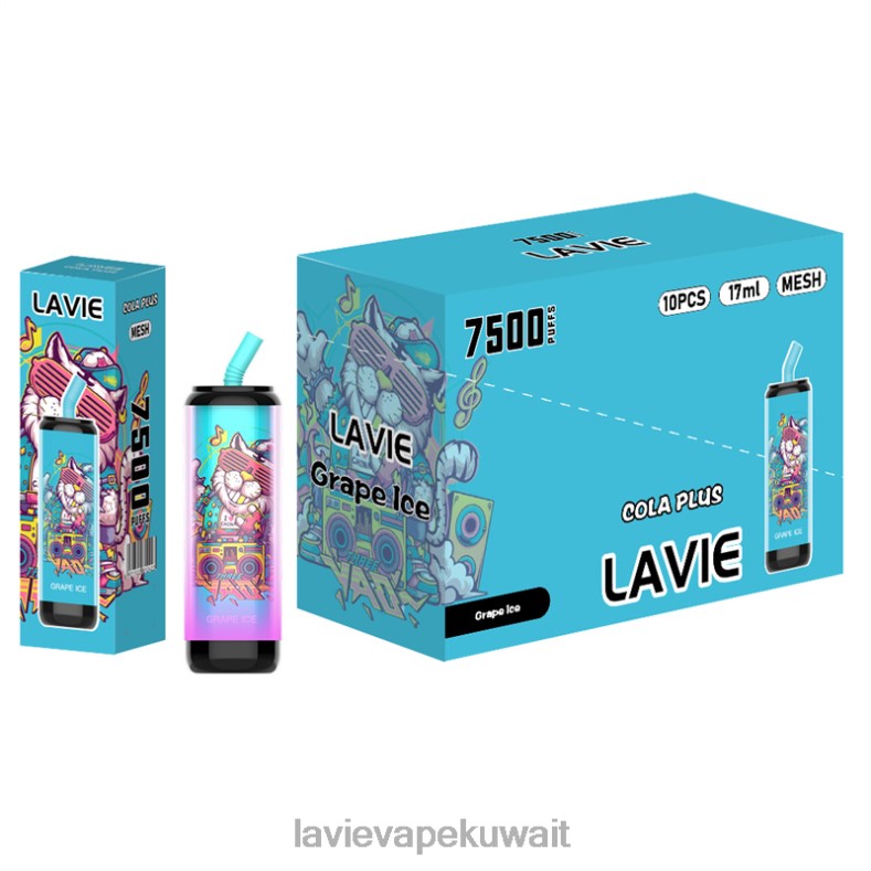 LAVIE Vape Review - LAVIE Cola Plus 7500 نفث جليد العنب 8H600254