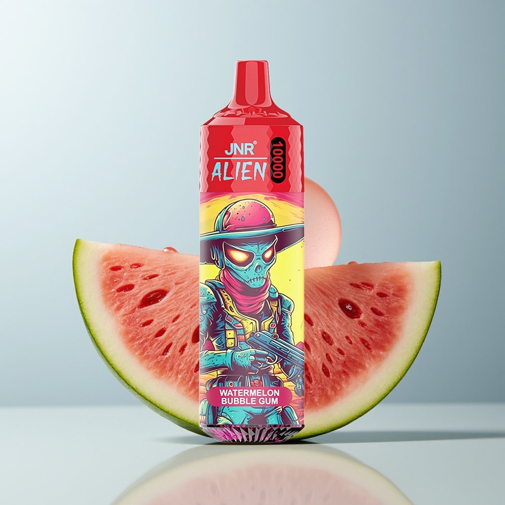 JNR Alien 10000 علكة فقاعية بنكهة البطيخ