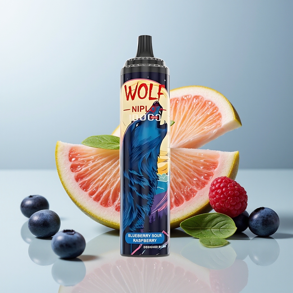 JNR Wolf Niplo 10000 توت أزرق حامض التوت العُلّيق