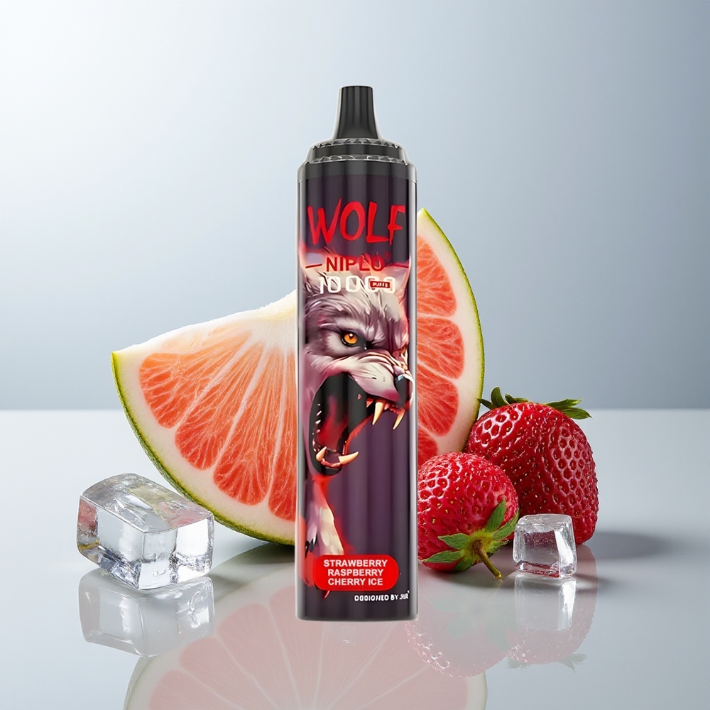 JNR Wolf Niplo 10000 فراولة توت العُلّيق كرز مثلج
