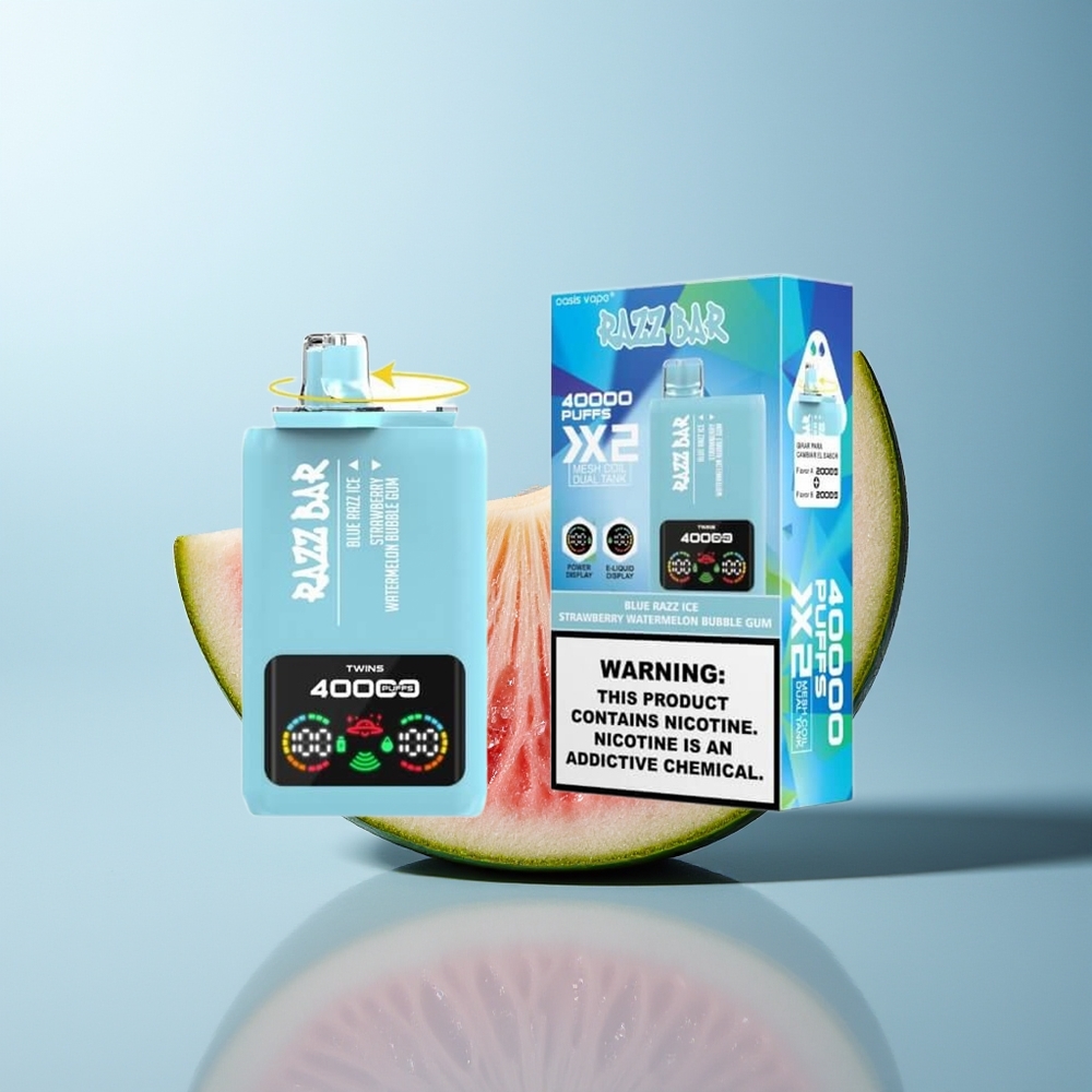 Razz Bar 40000 بلو راز آيس - فراولة بطيخ علكة فقاعية