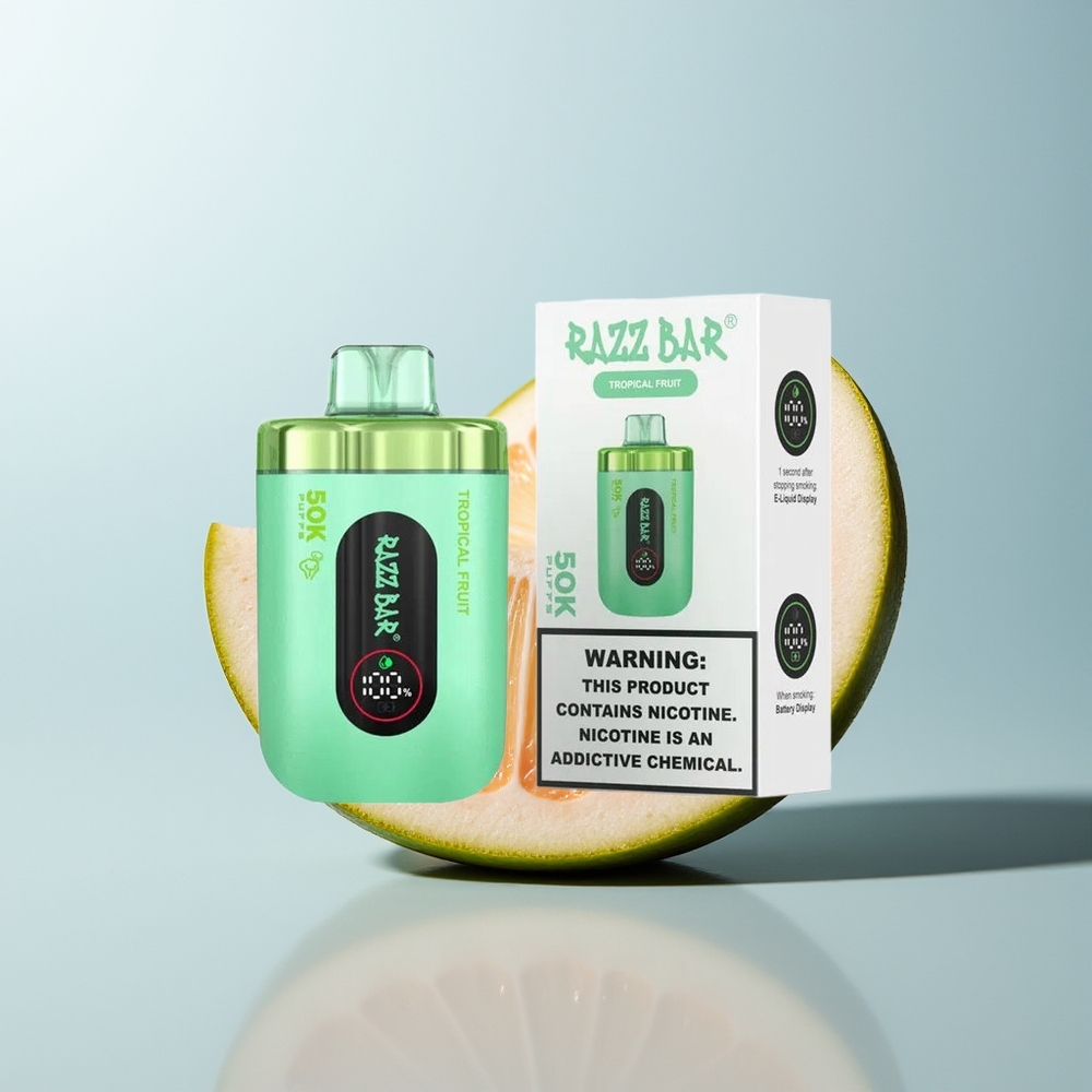 Razz Bar 50K الفاكهة الاستوائية