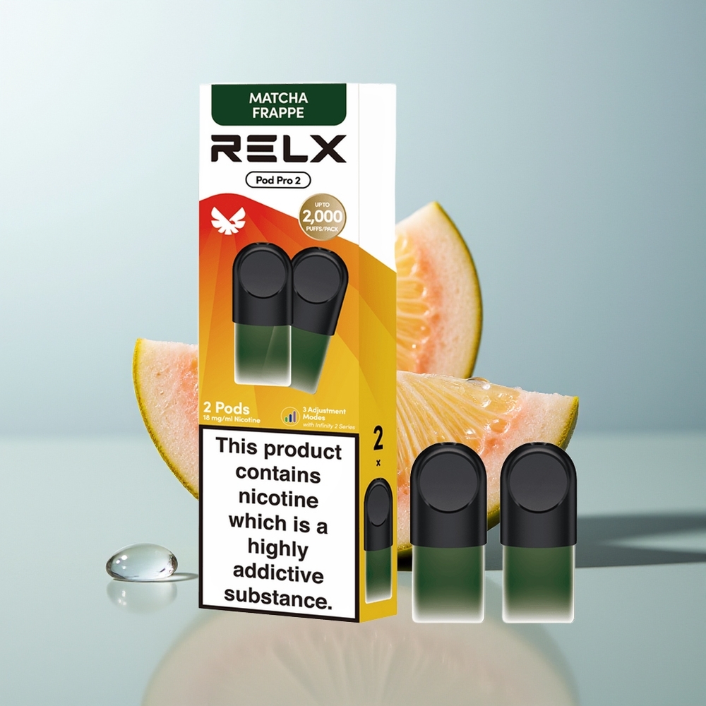 Relx Pod Pro 2 Vape Device شاي فرابي تي-ماتشا