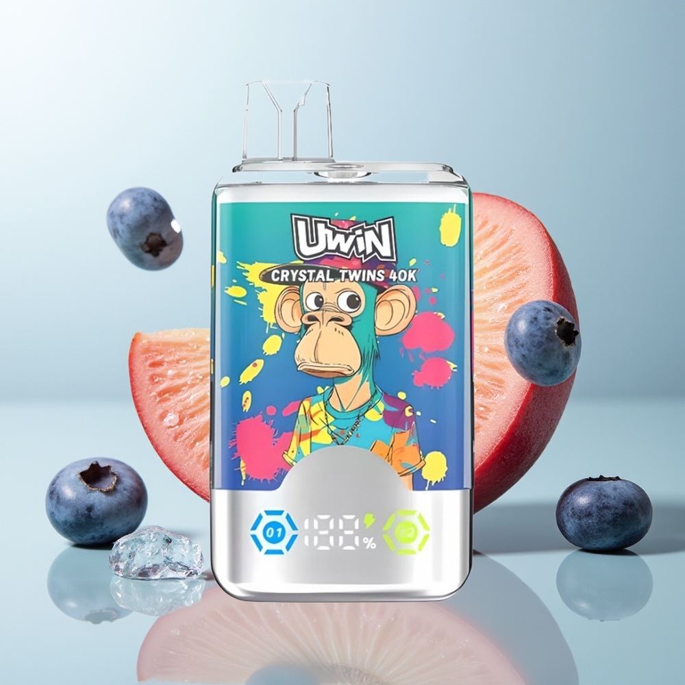 Uwin Crystal Twins 40000 توت أزرق على الثلج خوخ صيفي مثلج