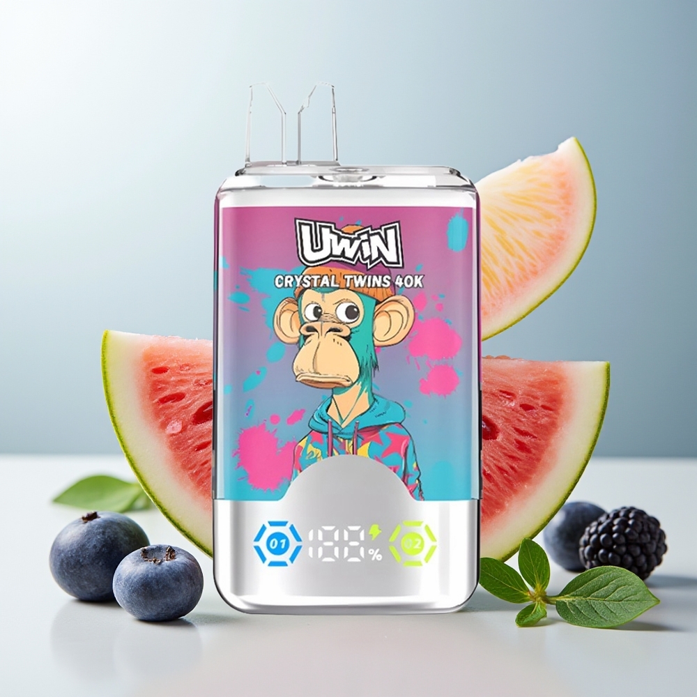 Uwin Crystal Twins 40000 بطيخ مثلج بتوت مشكل