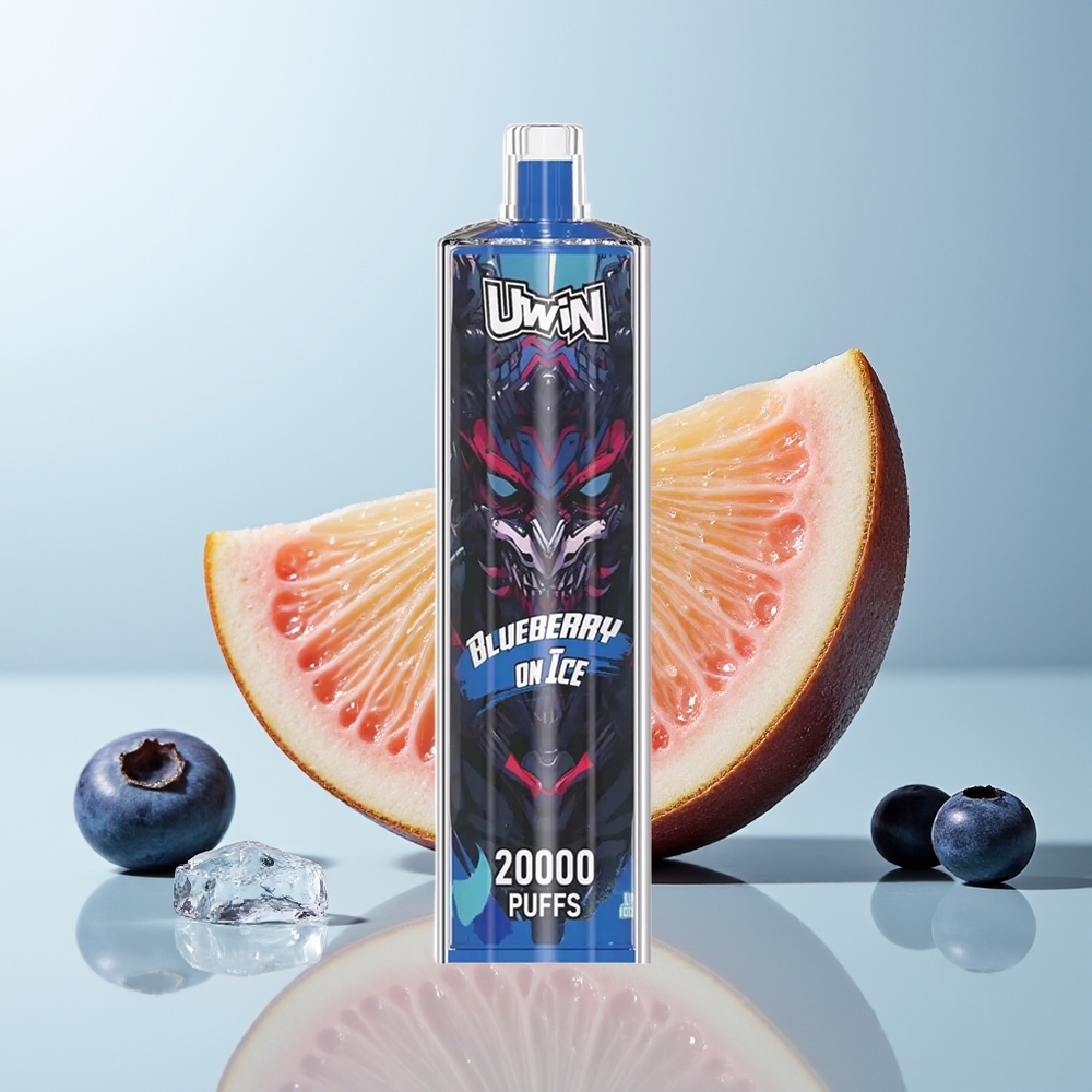 Uwin Shisha Hookah Crystal 20000 Puffs توت أزرق على الثلج