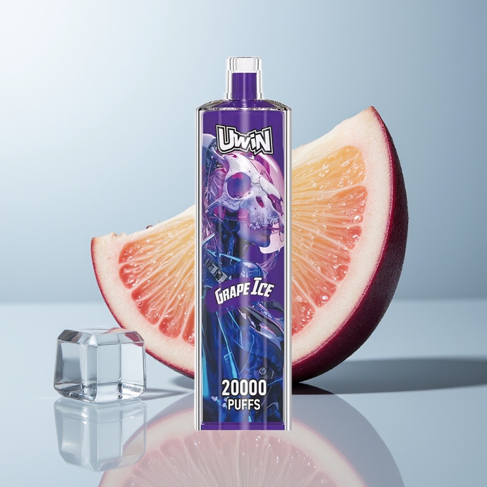 Uwin Shisha Hookah Crystal 20000 Puffs عنب مثلج