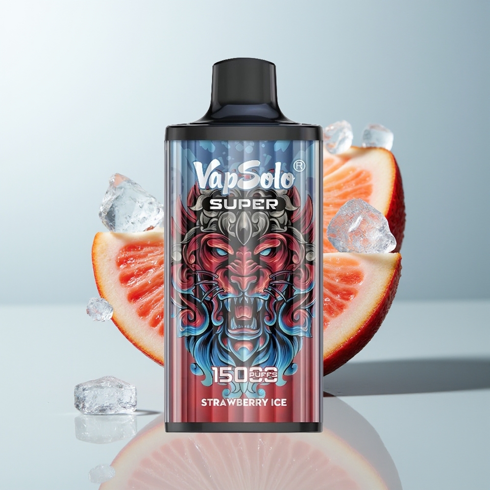 Vapsolo Super 15000 آيس كريم فراولة
