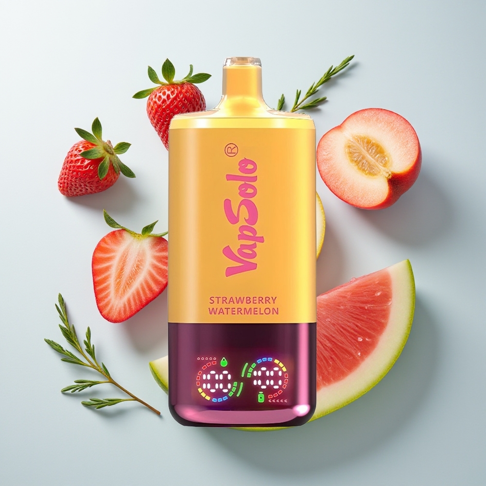 Vapsolo Triple 30000 فراولة بطيخ و ليمون خوخ