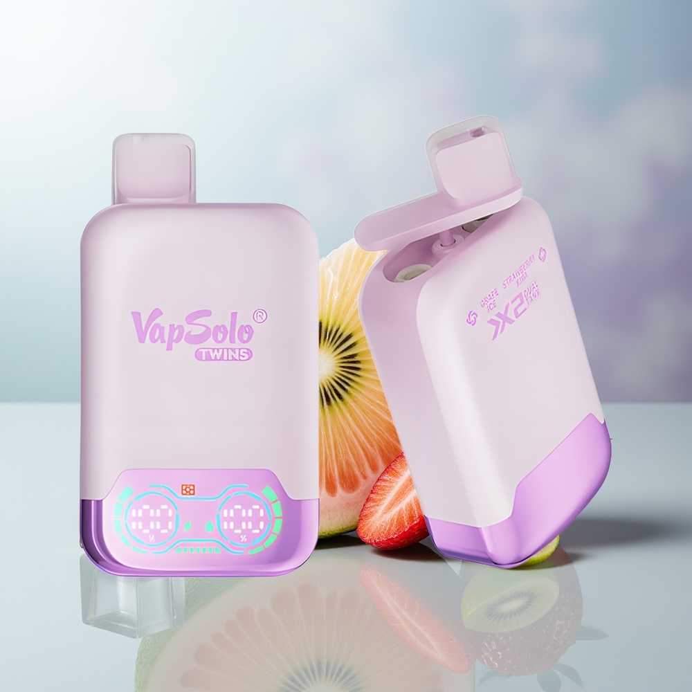 Vapsolo Twins 20000 عنب مثلج و فراولة كيوي