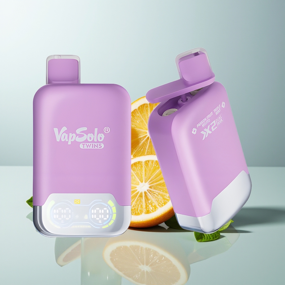 Vapsolo Twins 20000 عصير الفاكهة العاطفة مع النعناع الثلاثي