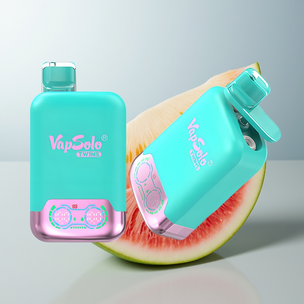 Vapsolo Twins 20000 ثلاثي البطيخ والبطيخ الأحمر مع التوت